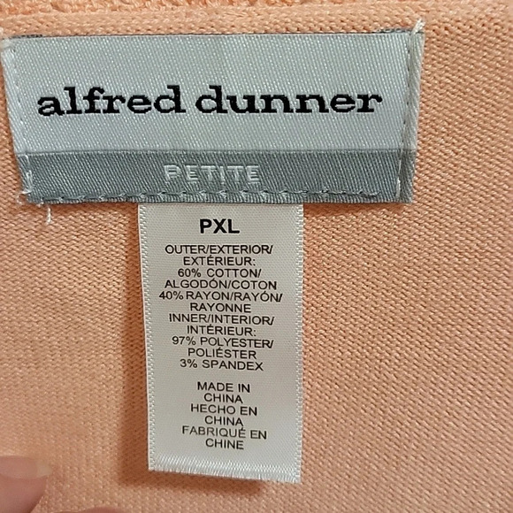Alfred Dunner Women's Petite XL Tank with Attached Cardigan Spring Summer Cute - Picture 4 of 6